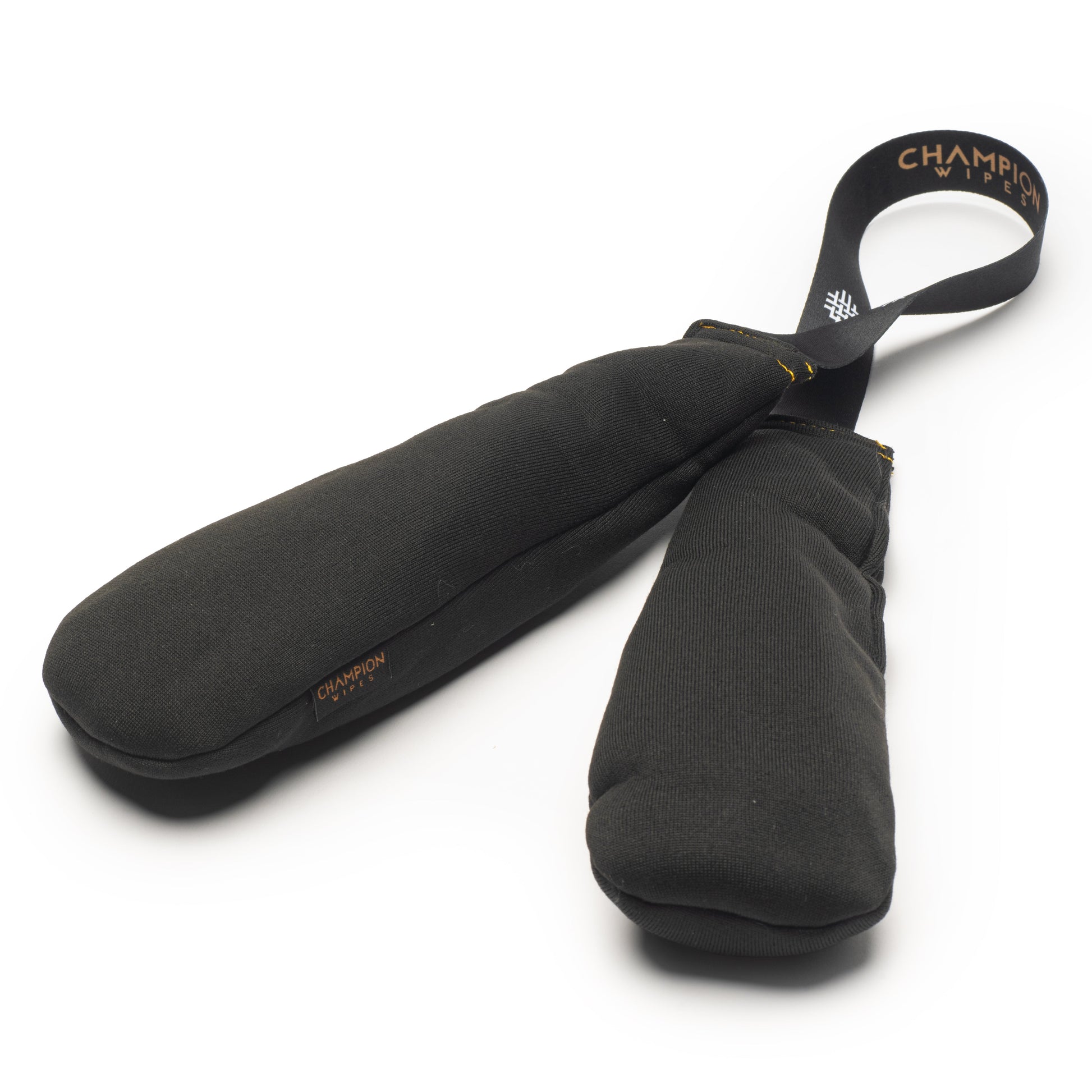 Champion Wipes™ Glove Deodorizer & Odor Absorber “Nunchuck” – Scented Dual Bamboo Charcoal Pouches with Hanging Strap for Gloves, Shoes, Bags & Cars - Champion Wipes