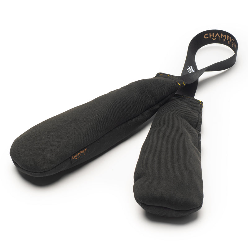 Champion Wipes™ Glove Deodorizer & Odor Absorber “Nunchuck” – Scented Dual Bamboo Charcoal Pouches with Hanging Strap for Gloves, Shoes, Bags & Cars - Champion Wipes