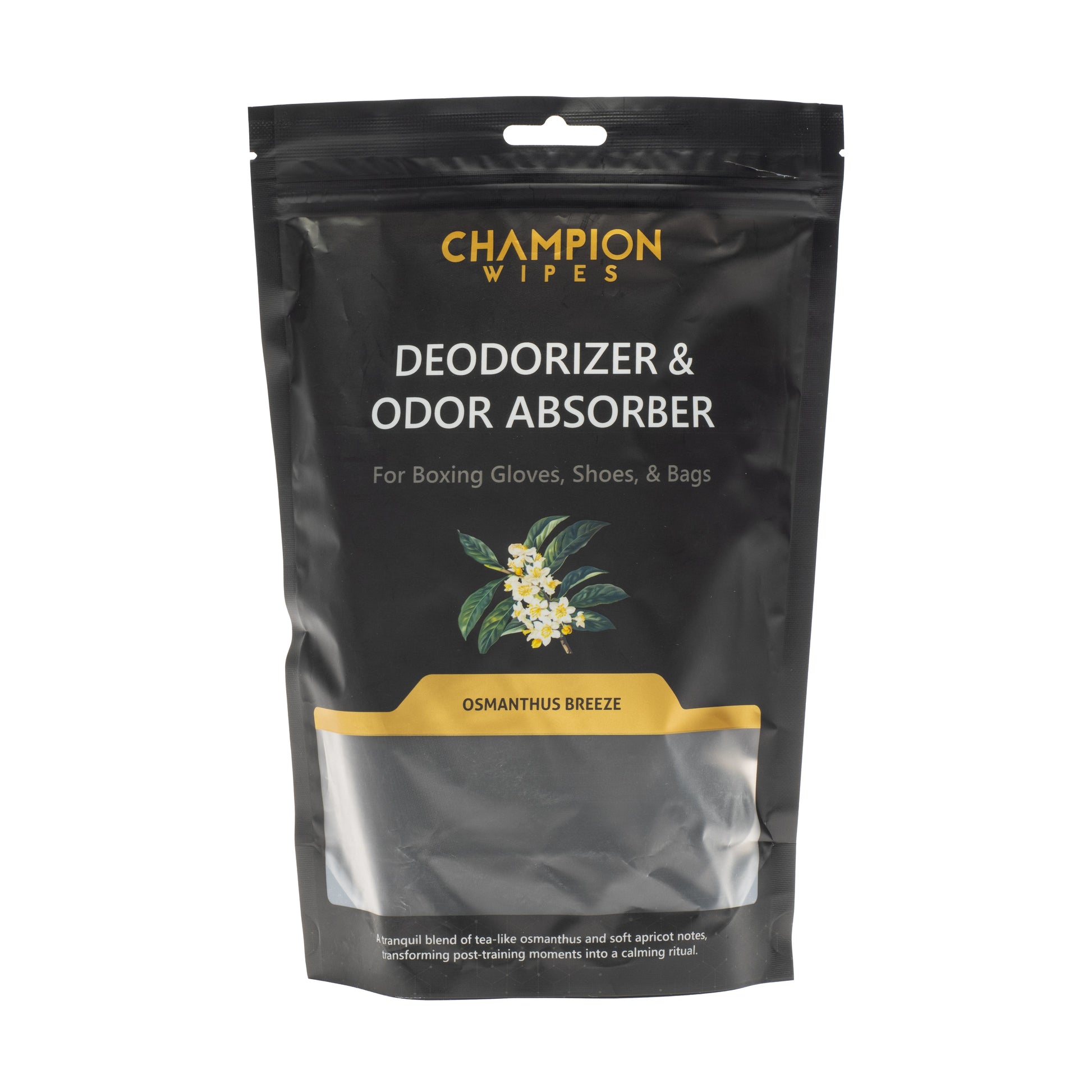 Champion Wipes™ Glove Deodorizer & Odor Absorber “Nunchuck” – Scented Dual Bamboo Charcoal Pouches with Hanging Strap for Gloves, Shoes, Bags & Cars - Champion Wipes